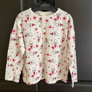 Zara Kids Long Sleeve Tee - Christmas Santa Hollyday